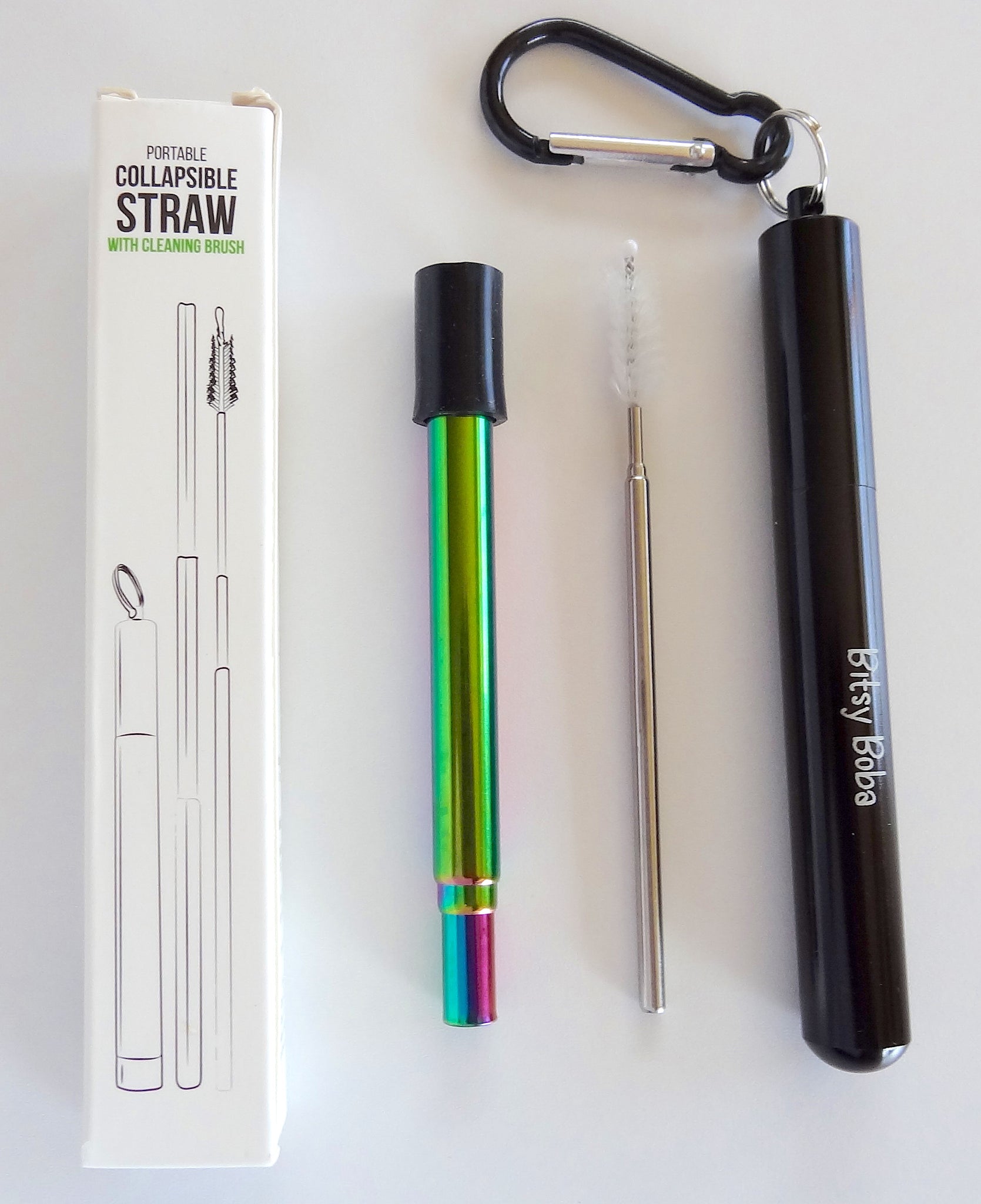 Reusable Stainless Steel Folding Straw