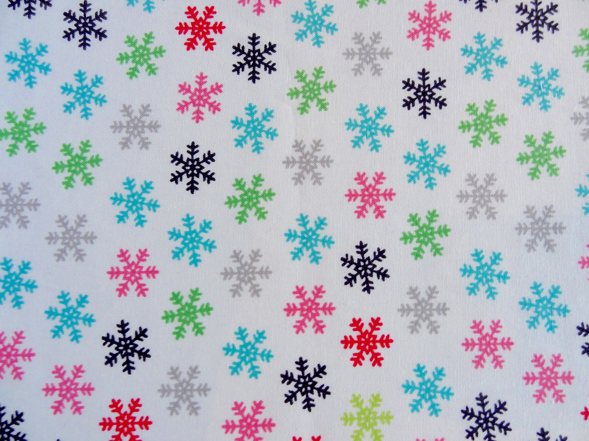 Pleated Colorful Snowflakes