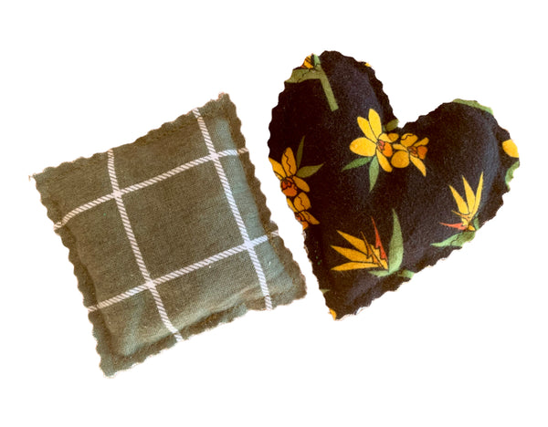 Hand Warmers - Floral / Green Plaid